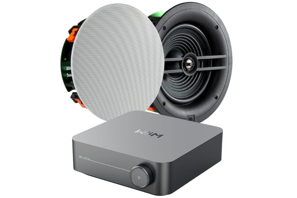 WiiM Amp + 2x JBL Stage 280C In-Ceiling Speakers