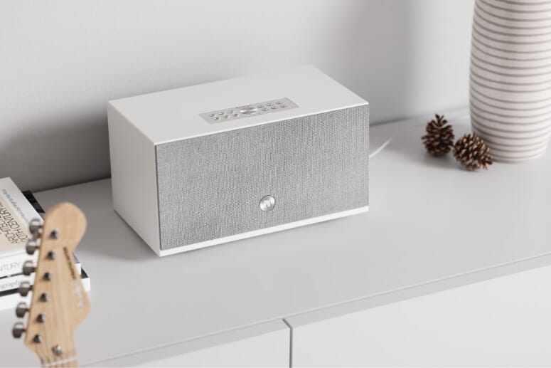 Enjoy multi-room audio and impressive bass from the Scandinavian-styled C10 MKII