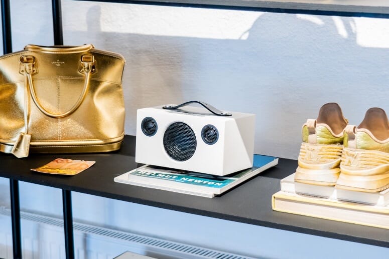The bold and impactful Audio Pro speaker, offering sound louder than its size