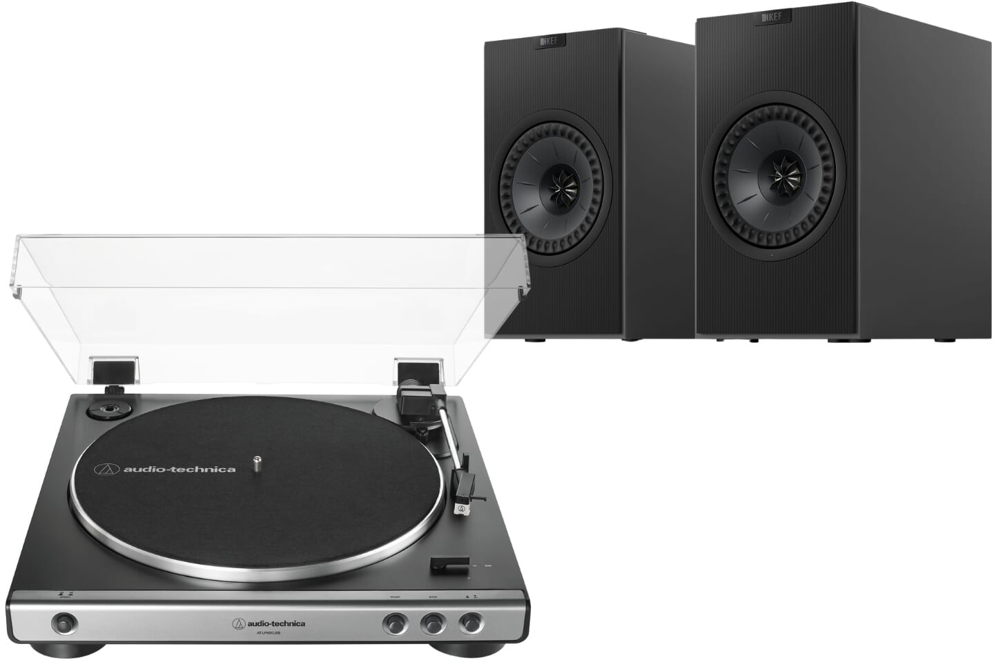 Audio-Technica AT-LP60XUSB & KEF Coda W