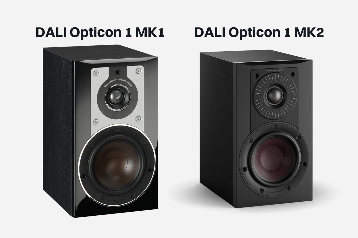 DALI OPTICON 1 MK1 vs DALI OPTICON 1 MK2