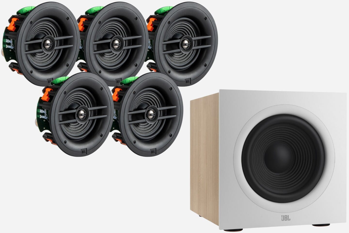 JBL Stage 260C 5.1 Surround Sound Ceiling Speaker Package with Subwoofer