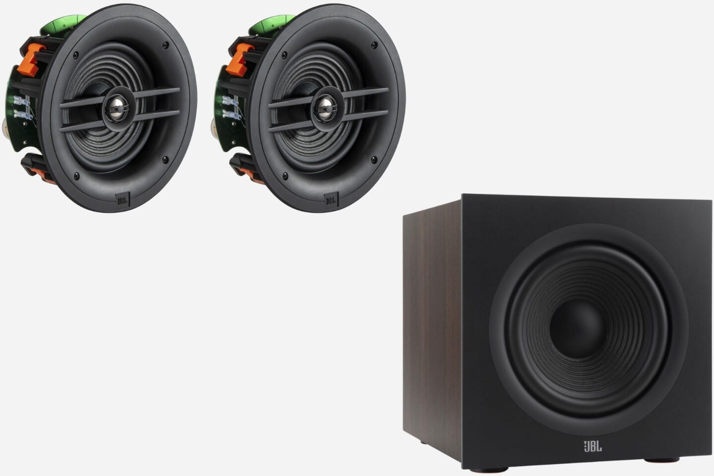 JBL Stage 260C & 200P 2.1 Ceiling Speaker & Subwoofer Package