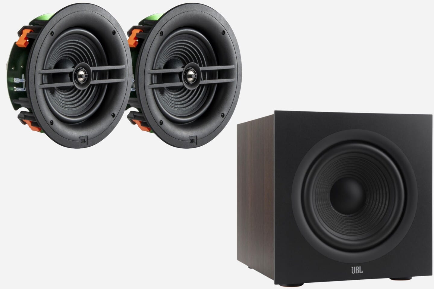 JBL Stage 280C & 220P 2.1 Ceiling Speaker & Subwoofer Package