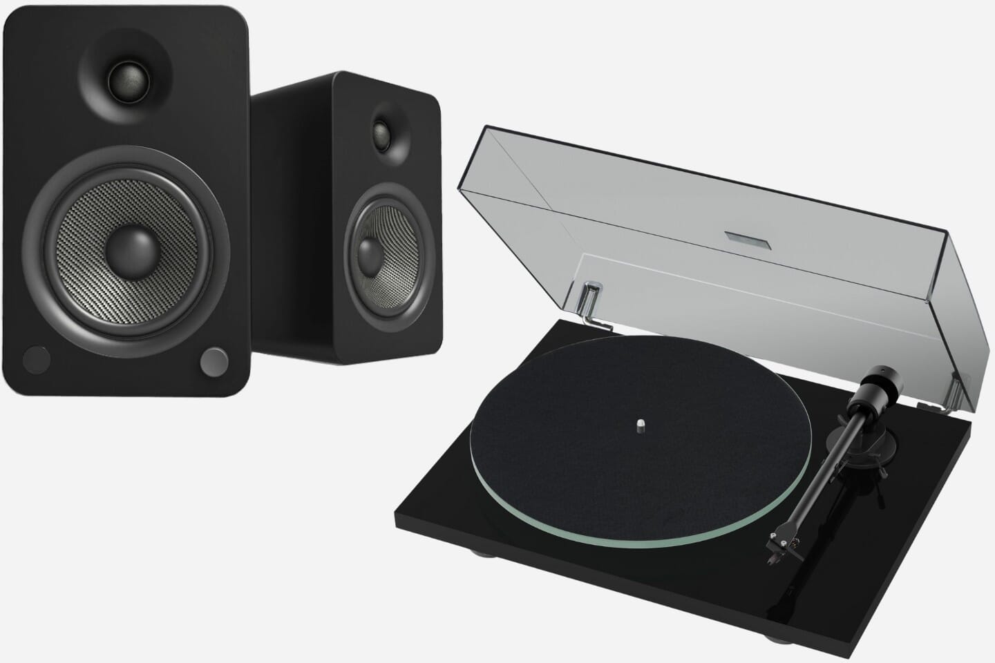 Pro-Ject T1 EVO + Kanto YU6 Turntable Bundle