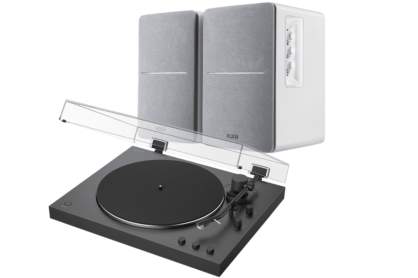 Sony PS-LX3BT & Edifier R1280T | Turntable & Speaker Bundle