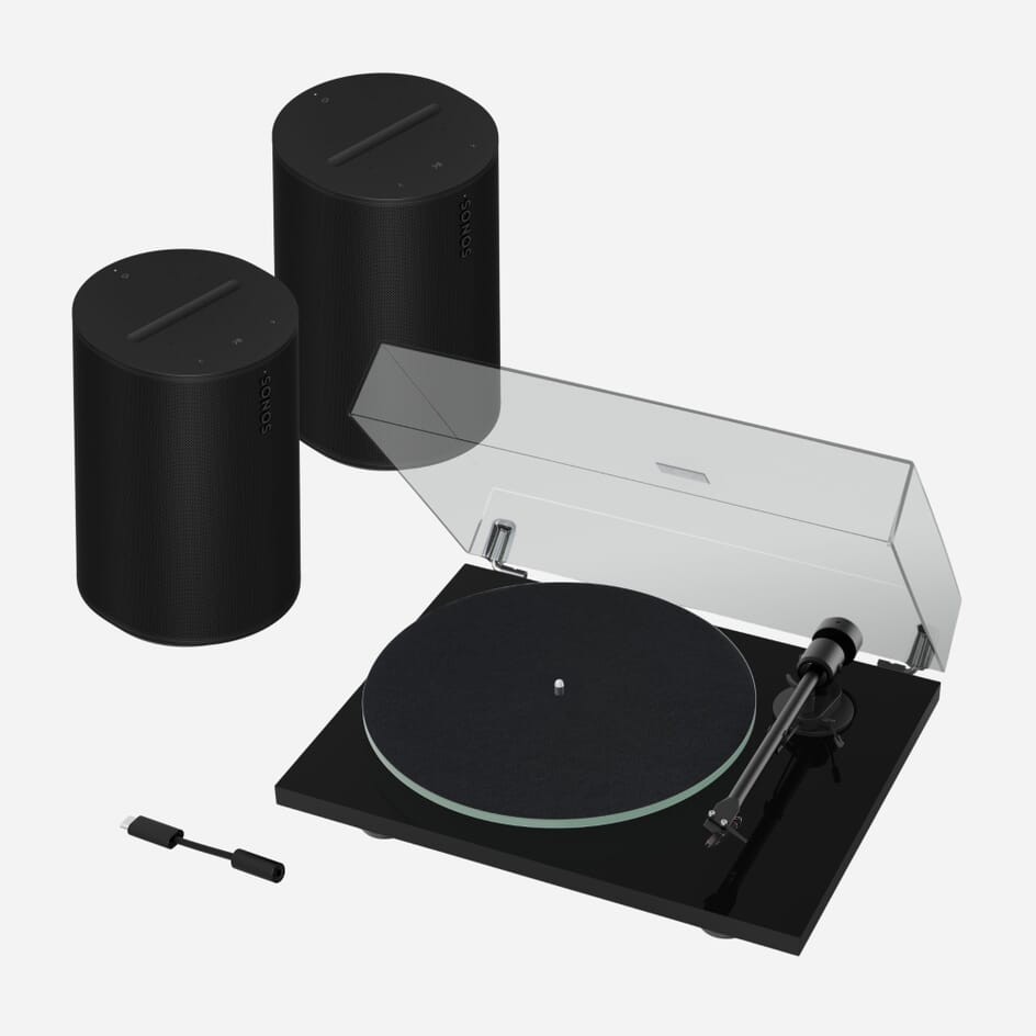 Pro-Ject T1 EVO Phono Sonos Era 100 (Pair) Turntable Bundle