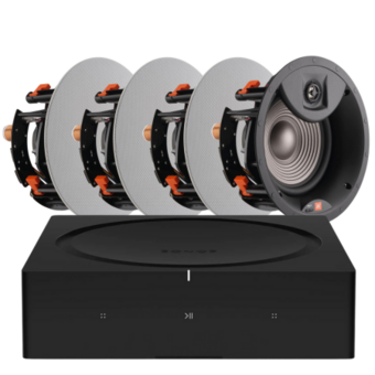 Sonos Amp + 4 x JBL Studio 2 8IC In-Ceiling Speakers