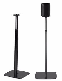 Flexson Adjustable Floor Stand for Sonos One & Play:1 (Pair) Black