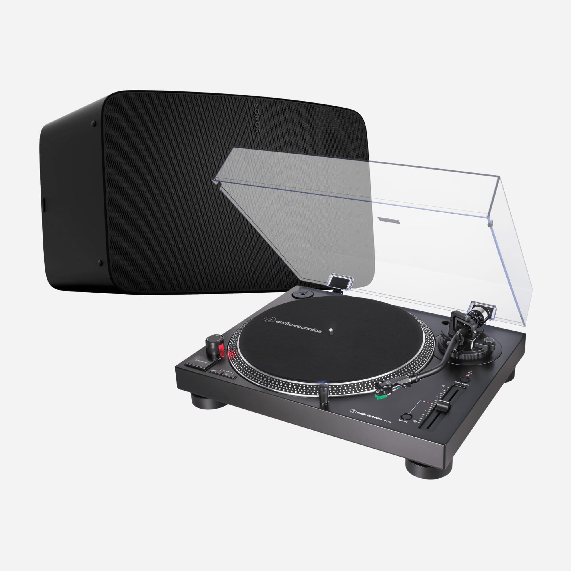 Sonos Five Audio-Technica AT-LP120XUSB Turntable Bundle Smart
