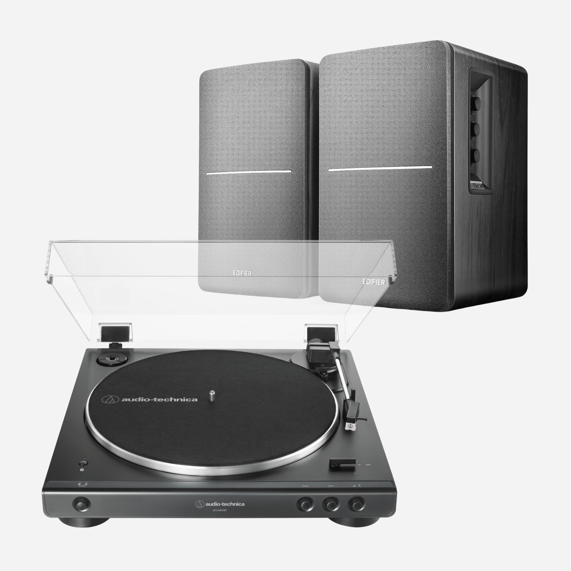 Audio-Technica AT-LP60XBT & Edifier R1280DB