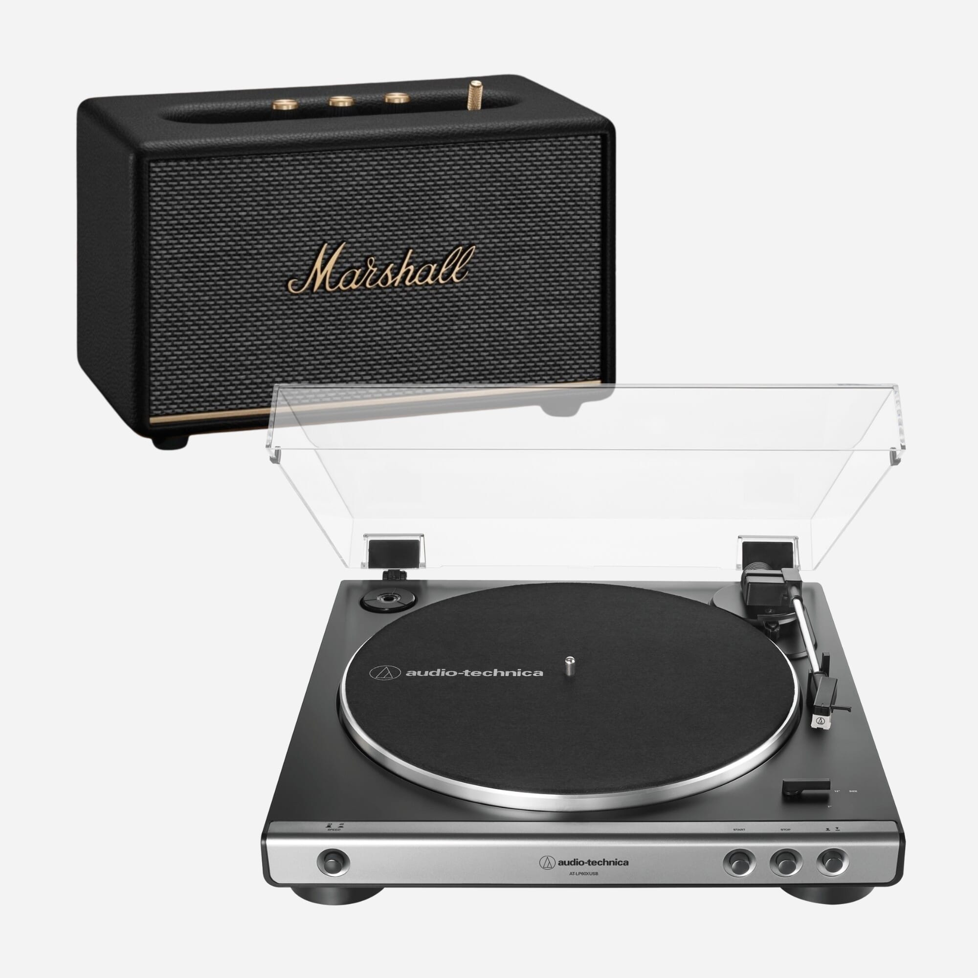 Audio-Technica AT-LP60XUSB & Marshall Acton III
