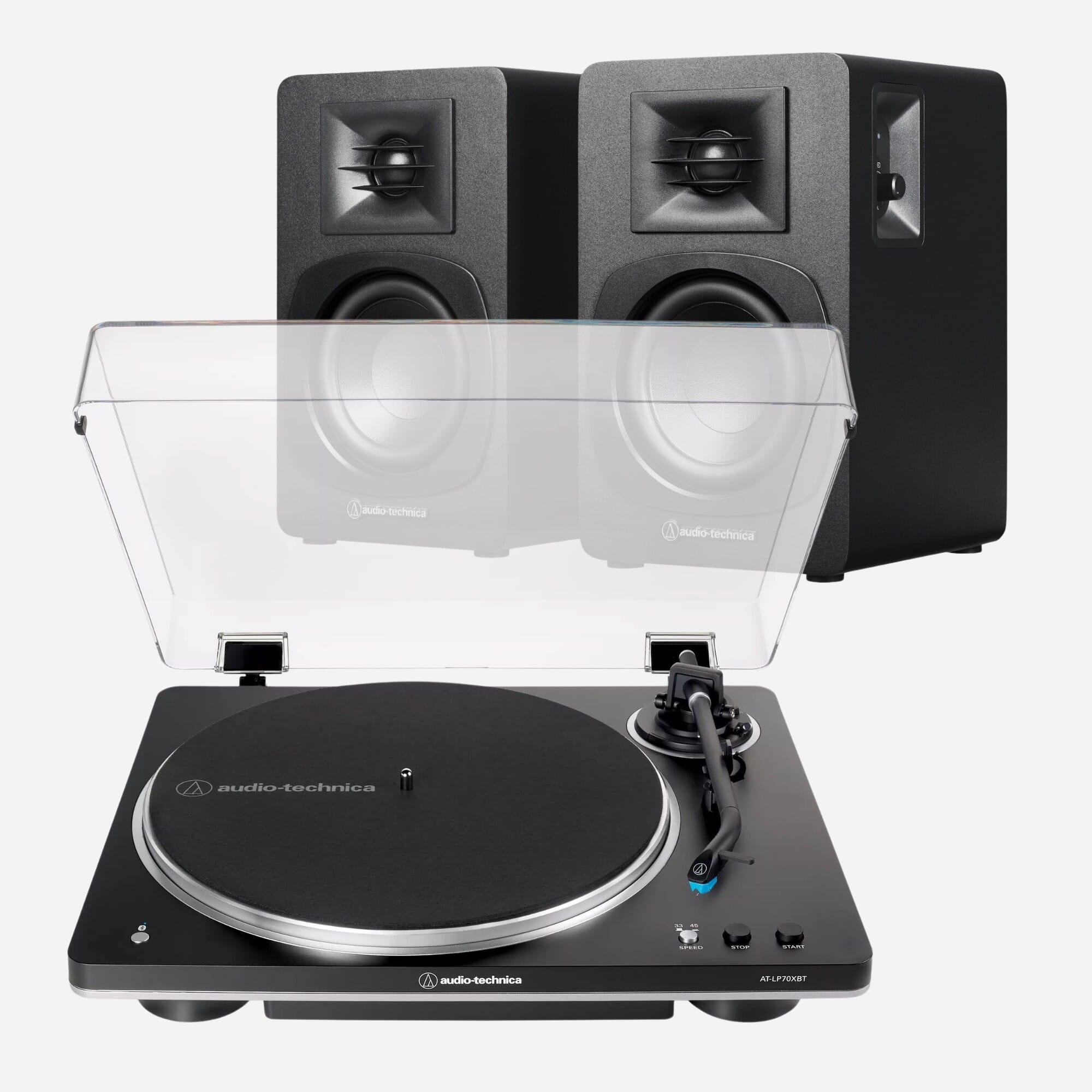 Audio Technica AT-LP60XUSB + AT-SP3X Turntable Bundle