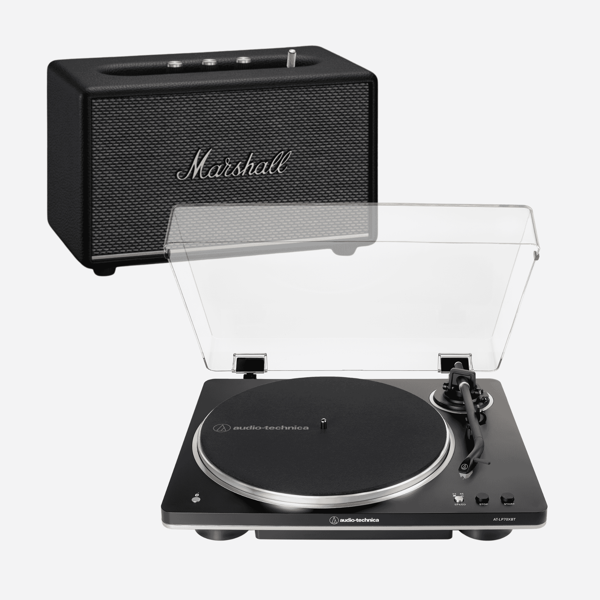 Audio-Technica AT-LP70XBT & Marshall Acton III