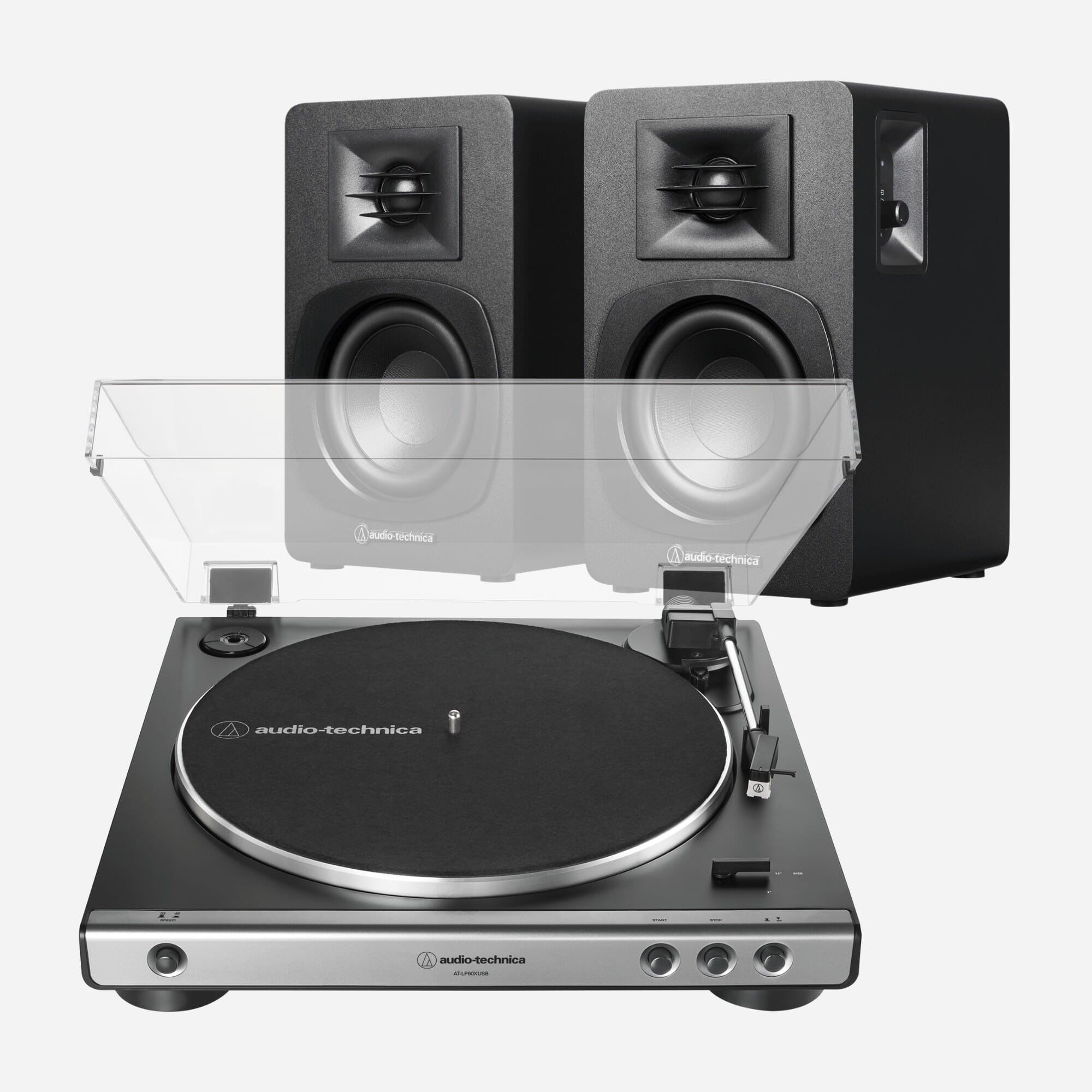 audio-technica AT-SP3X アクティブス Audio Technica AT-SP3X Active Speakers (Pair) at Audio Affair