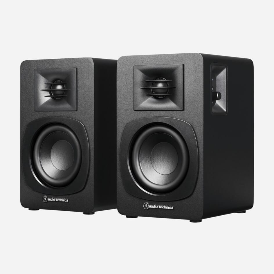Audio-Technica AT-SP3X Active Bookshelf Speakers with Bluetooth