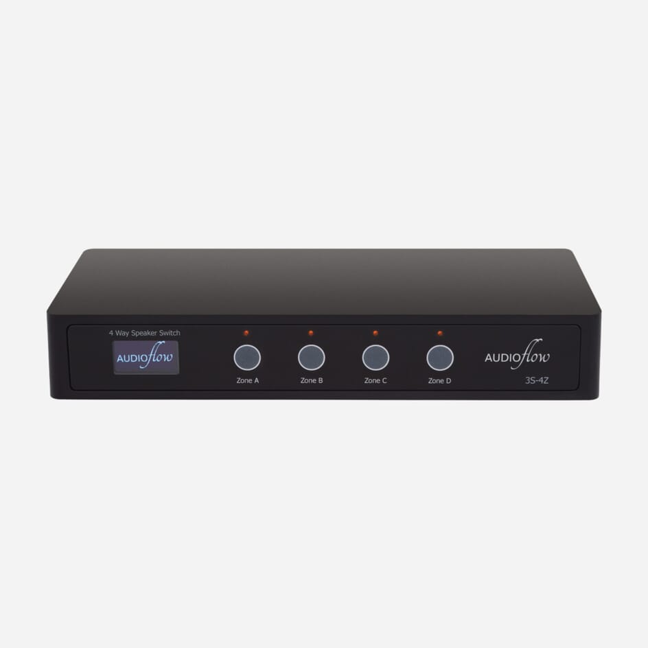Audioflow Audioflow 4-Way Smart Speaker Switch 3S-4Z | Smart Home Sounds