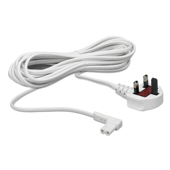 Flexson 5m Power Cable for Sonos One or Play:1 (White)