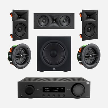 JBL MA310 & Stage 260W 5.1 6.5" In-Ceiling/Wall Surround Sound System JBL MA310 & Stage 260W 5.1 6.5" In-Ceiling/Wall Surround Sound System