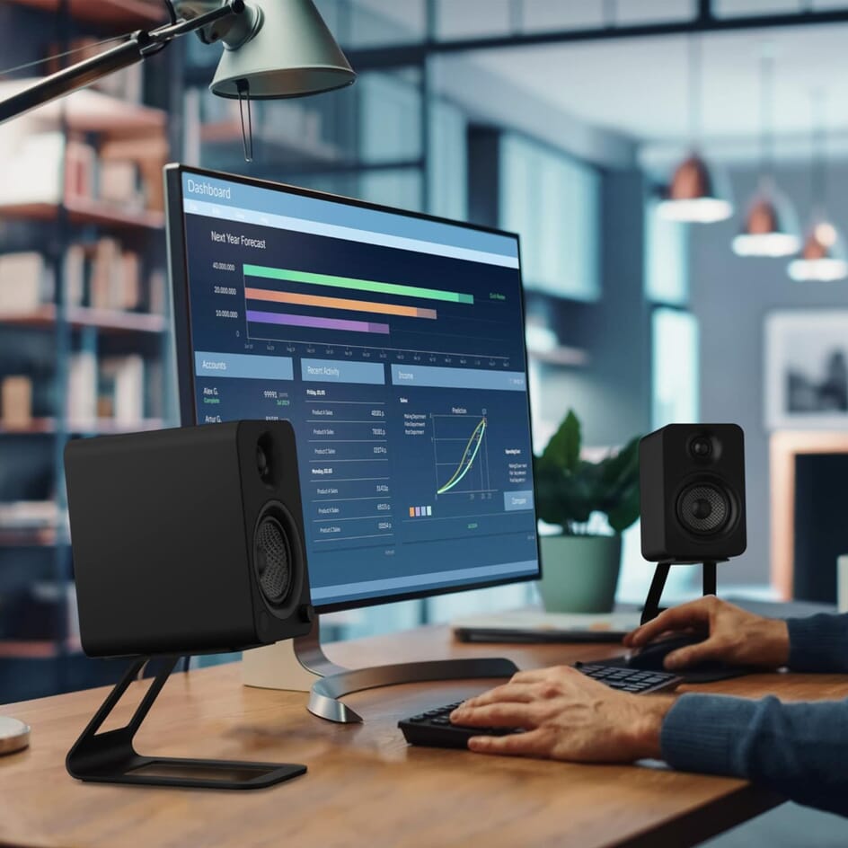 Supporti Per Altoparlanti Da Scrivania Kanto SE4W - Per Monitor Da Studio E Bookshelf - Foto 4