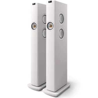 KEF LS60 Wireless Active Floorstanding Speaker (Mineral White)