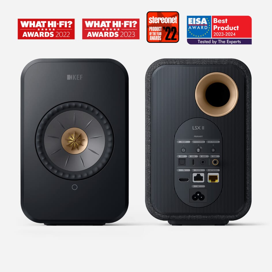 KEF LSX II Active Wireless Bookshelf Speaker pair Smart Home Sounds