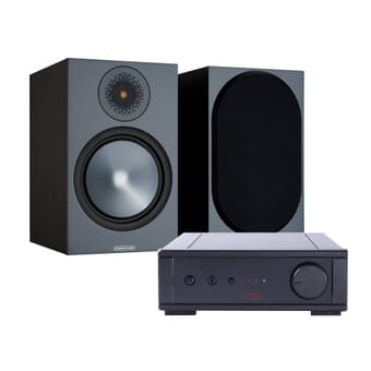 Rega IO + Monitor Audio Bronze 100 (Black)
