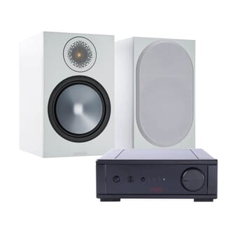 Rega IO + Monitor Audio Bronze 100 (White)