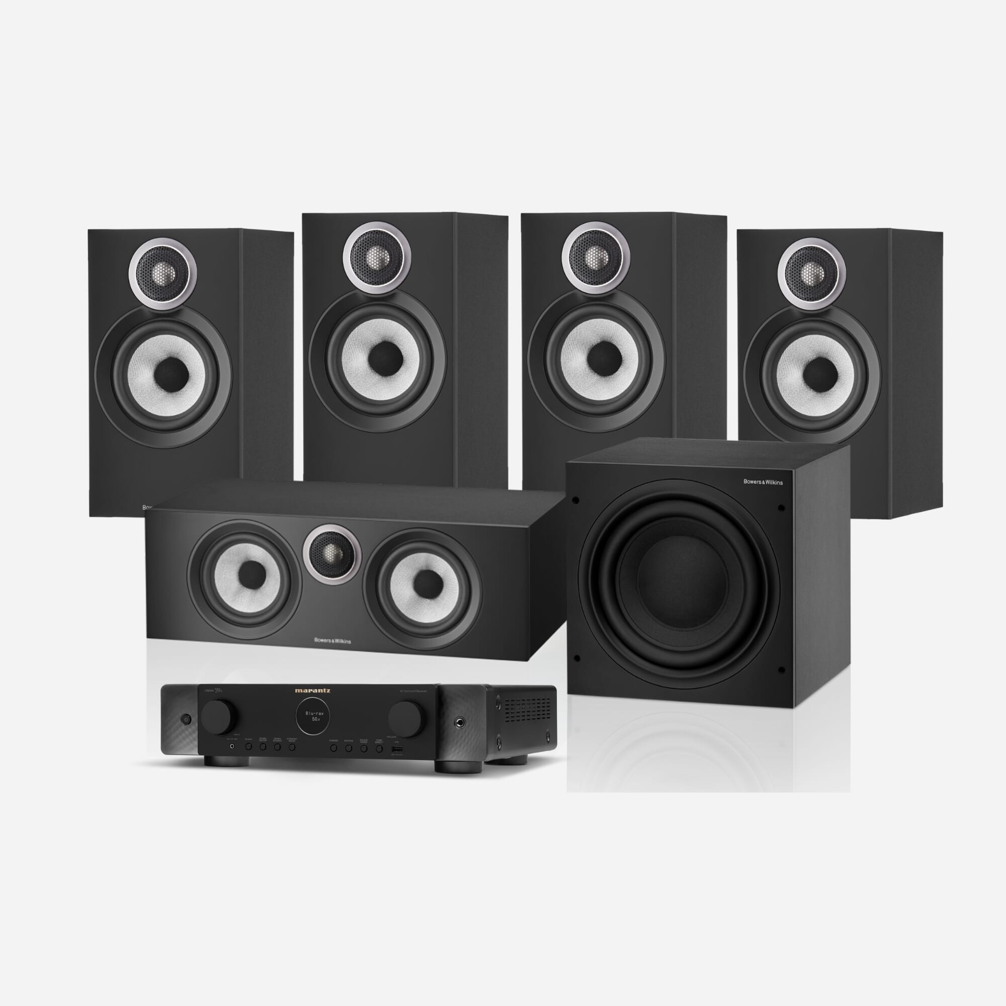 Marantz Cinema 70s & Bowers & Wilkins 607 S3 5.1 Home Cinema Speaker Package