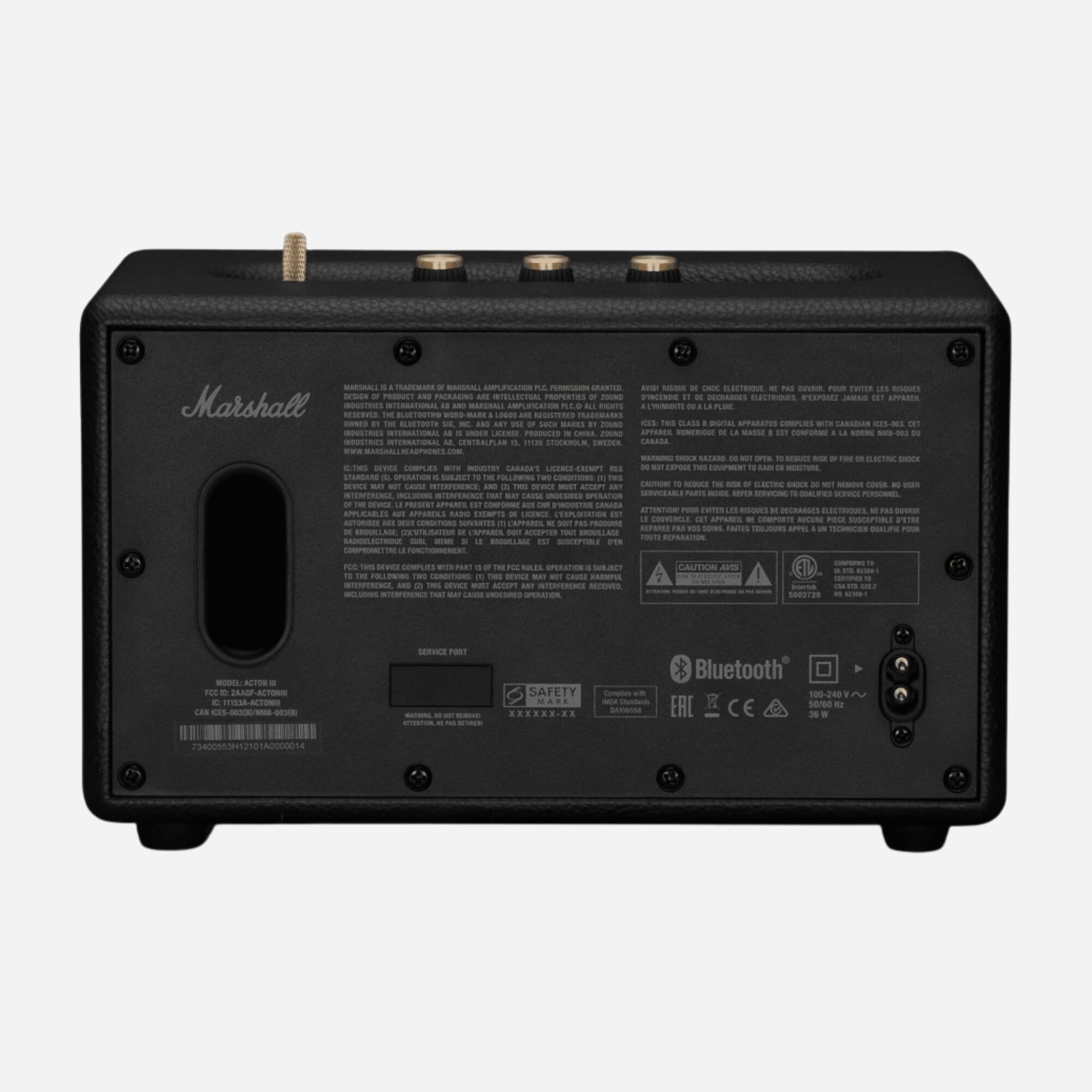 Marshall Acton 2 Bluetooth Speaker in factory Black