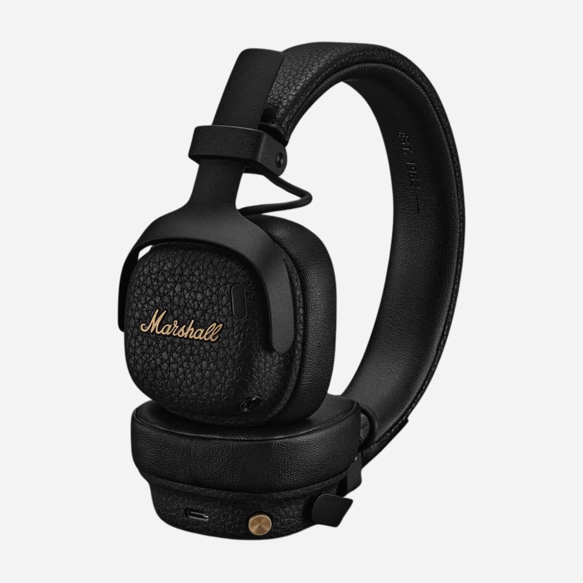 Marshall ブラックオーバーイヤーヘッドフォン Marshall Milton A.N.C. | Wireless On-Ear Headphones | Smart Home