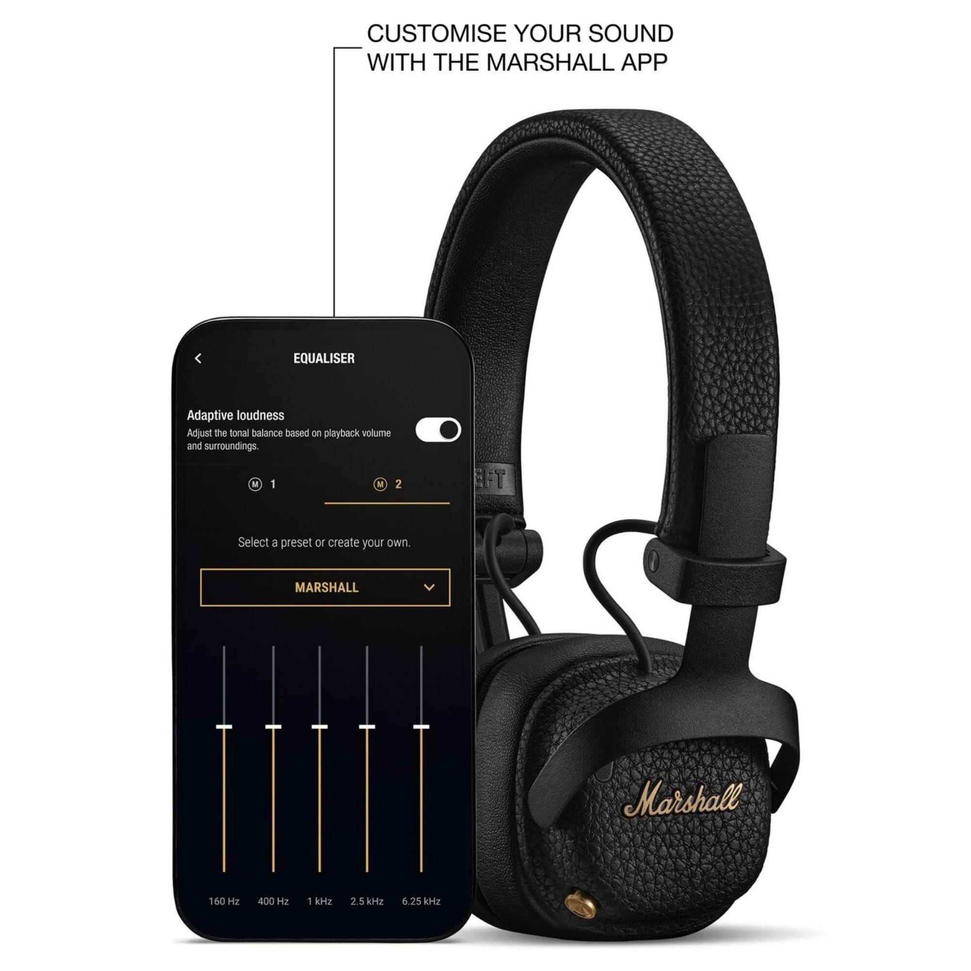 【ほぼ新品】Marshall MILTON A.N.C. Marshall Milton A.N.C. | Wireless On-Ear Headphones | Smart Home