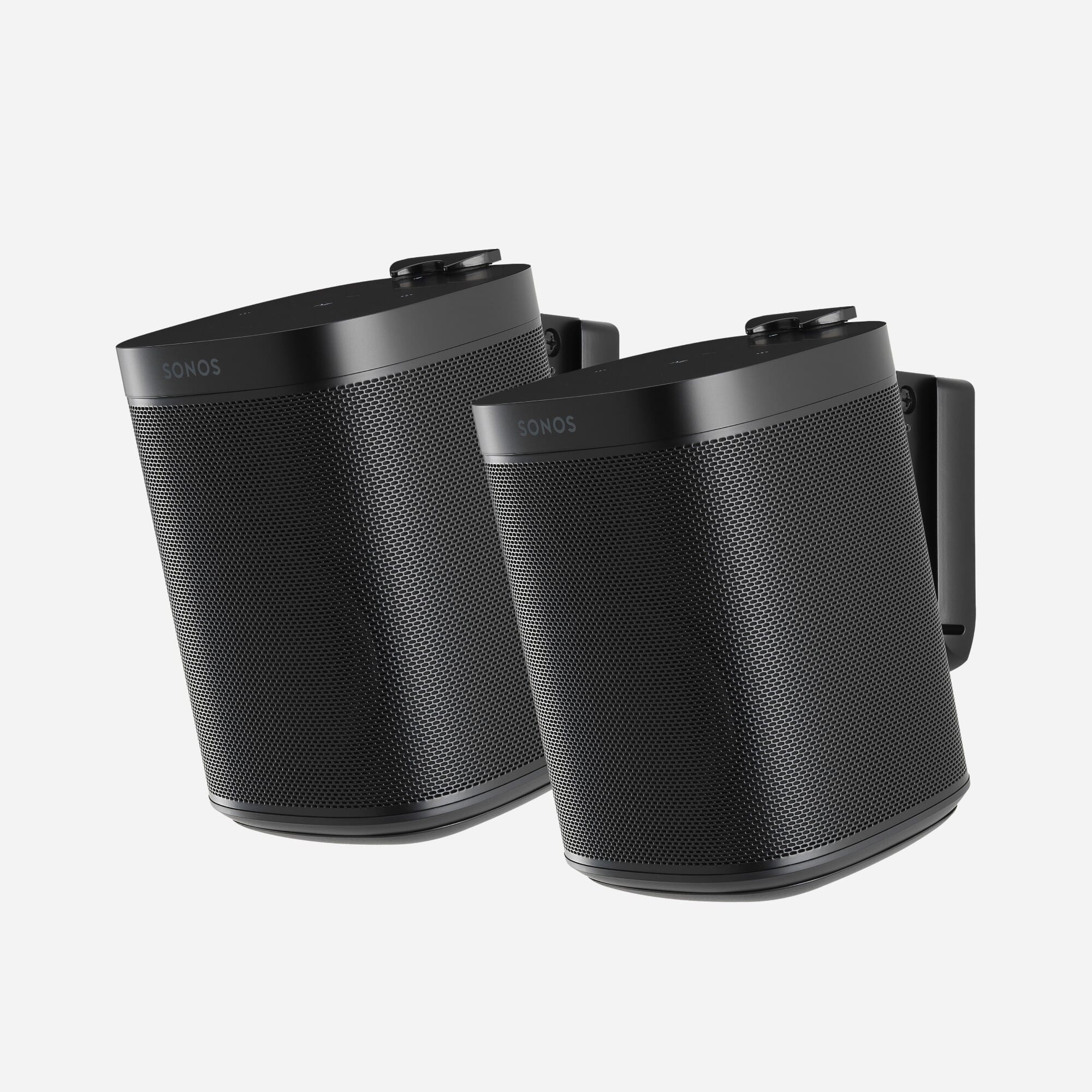 Clearance - Mountson Wall Mount for Sonos One, One SL & Play:1 Black - (Pair)