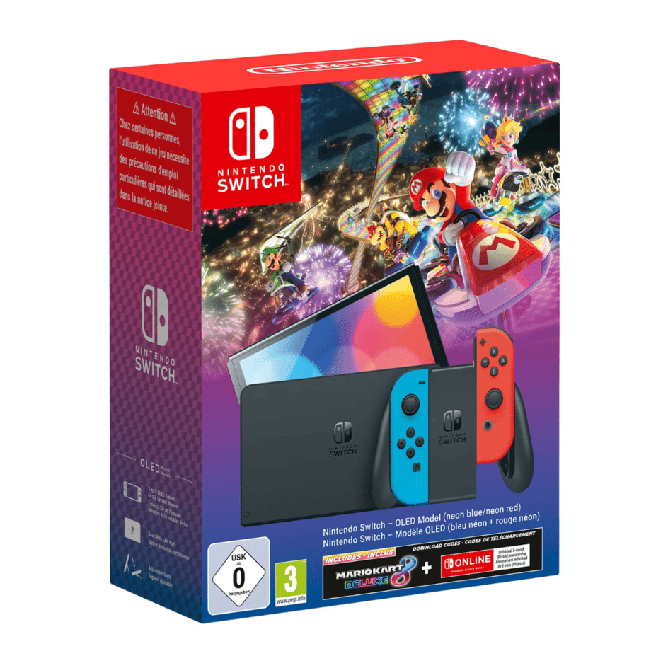 Nintendo Switch OLED & Mario Kart 8 Deluxe Bundle | Smart Home Sounds