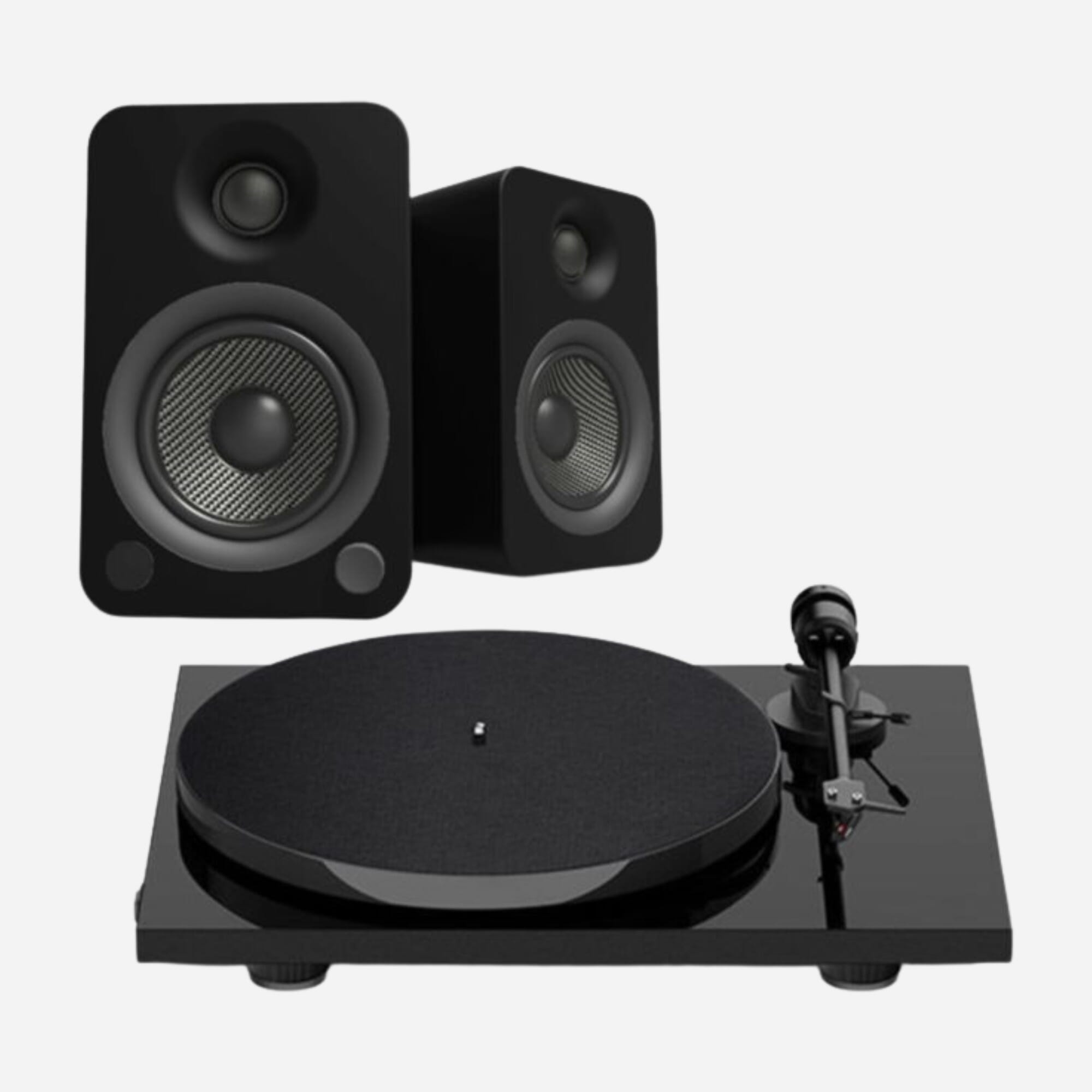 Pro-Ject E1 Kanto YU4 Turntable Bundle Plug-'n'-Play Smart