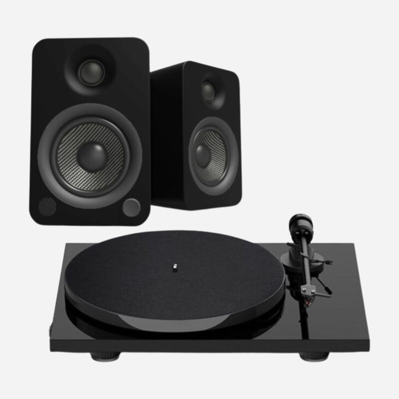 Pro-Ject E1 Kanto YU4 Turntable Bundle Plug-'n'-Play Smart