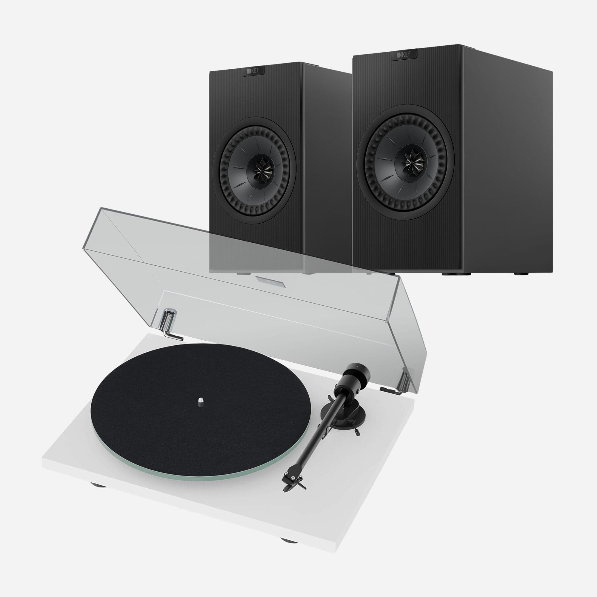 Pro-Ject T1 EVO (White) & KEF Coda W