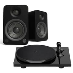 Pro-Ject E1 Turntable + Kanto YU4 Speaker bundle (Black)