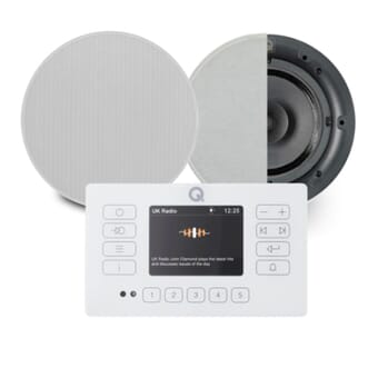 Q Acoustics E120 + i65CB Speaker Bundle White