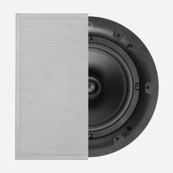 Q Install QI65S ST Stereo In Ceiling Speaker- Square Grill (Single)