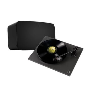 Sonos Five & Rega Planar 1 Plus Turntable Bundle (Black)