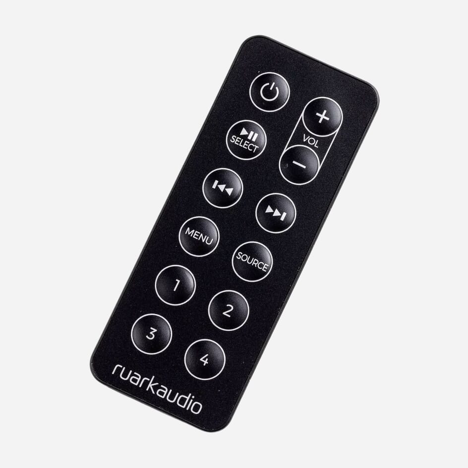 Ruark R5 Remote Control Replacement Ruark Remote Control for R1 Mk4, R1S + R2 Mk4 | Smart Home Sounds
