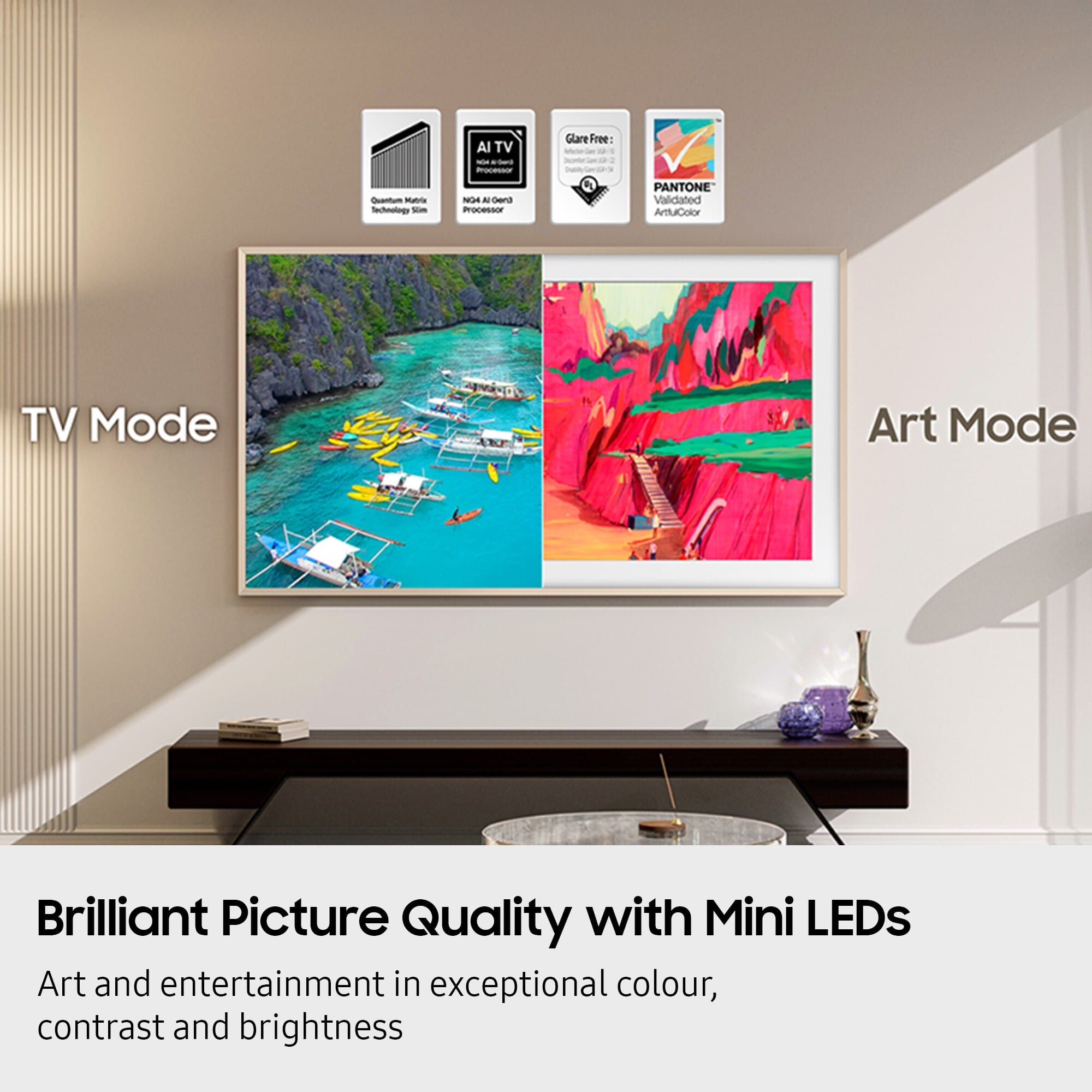 Samsung The Frame Pro LS03FW 75” Neo QLED 4K Vision AI Smart TV