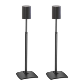 Sanus Height-Adjustable Speaker Stands for Sonos Era 100 pair (Black)