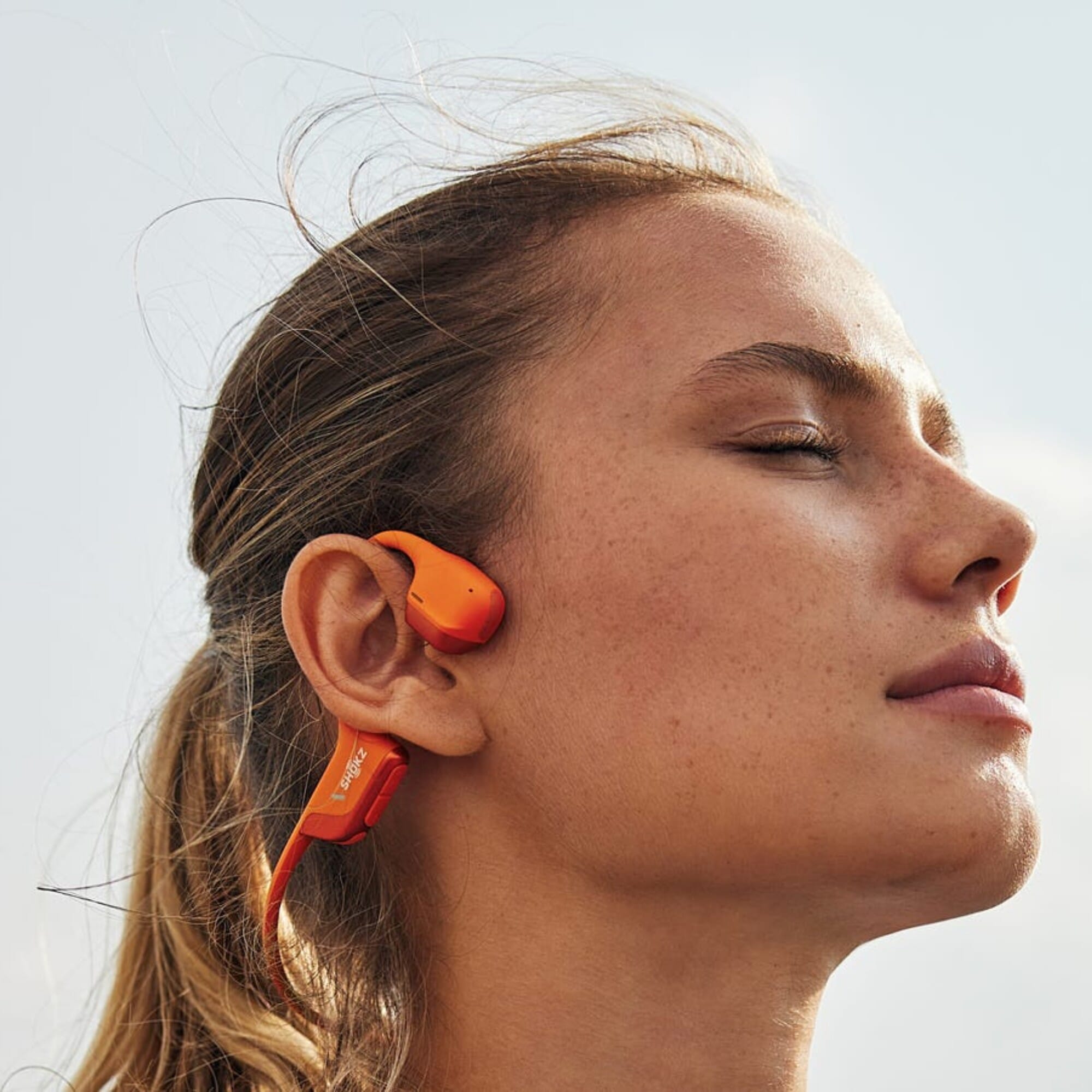Shokz openrun pro 2 Orange (1回のみ使用) Shokz OpenRun Pro 2 Open-Ear Wireless Earbuds - S820STORUS