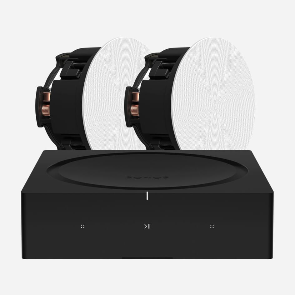Sonos Amp x Sonos In-Ceiling Speakers by Sonance (Pair