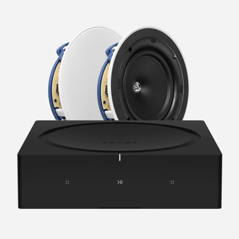 Sonos Amp x KEF Ceiling Speaker Bundle Smart Home