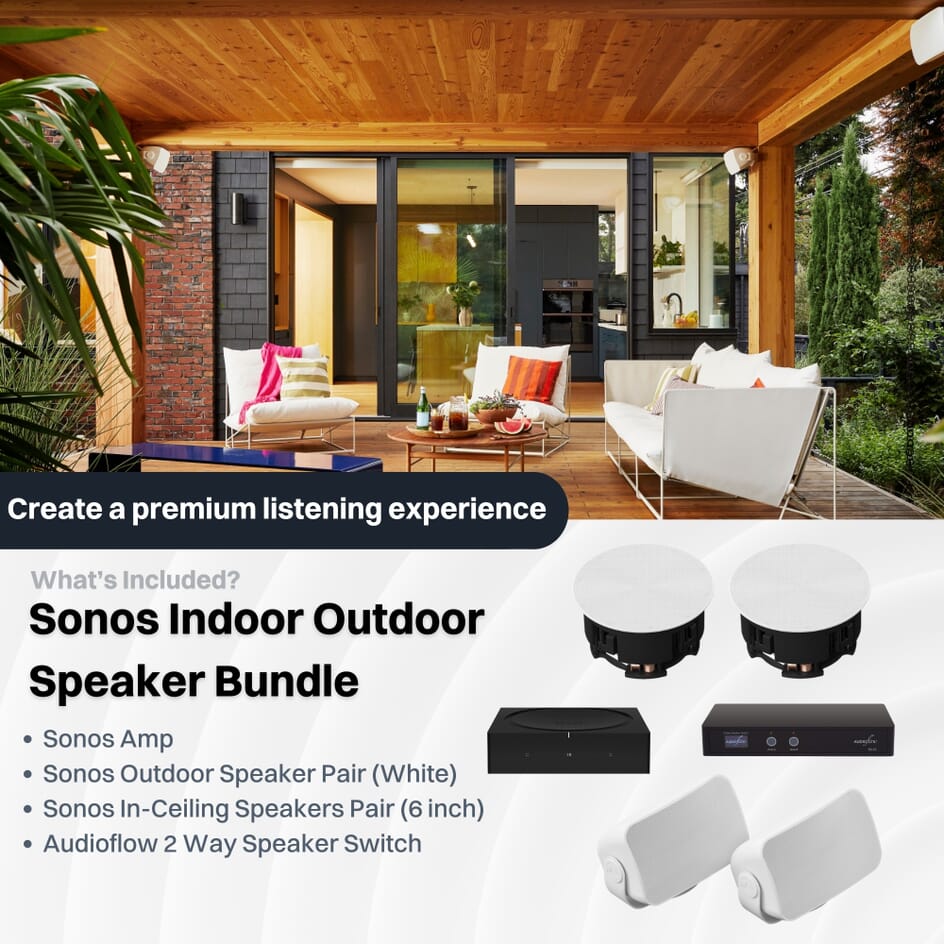 Sonos Amp and Sonos Indoor and Outdoor Bundle, Free Next Day