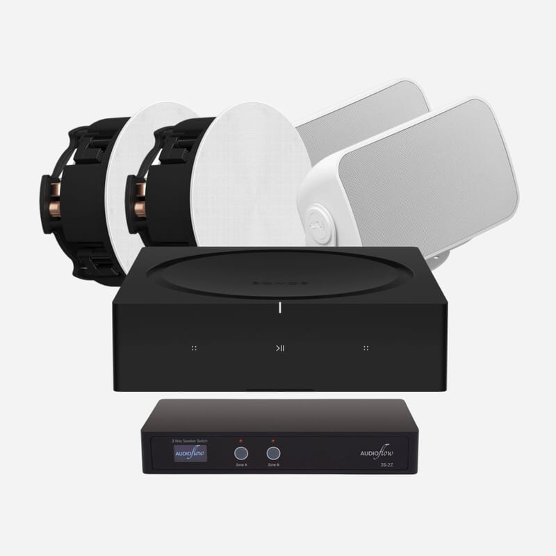 Sonos Amp and Sonos Indoor and Outdoor Bundle, Free Next Day Delivery