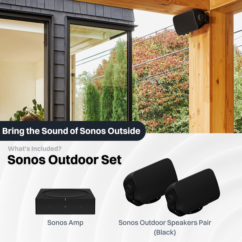 Speaker System Sonos Outdoor Speaker Review Sonos Amp Sonos Outdoor Speakers (Black) Smart Home Sounds